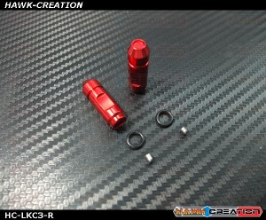 Hawk TX Switch Knobs Cap Red Long V3 (2pcs, Fit All Brand TX) 